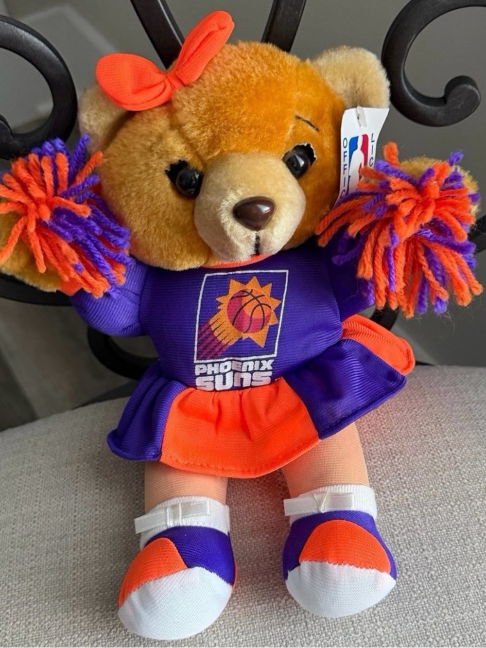 NWT Vintage 1994 Phoenix Suns Cheerleader Teddy Bear Plush NBA Licensed Collect.